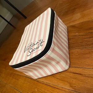 Victoria's Secret Pink Striped Cosmetic Bag